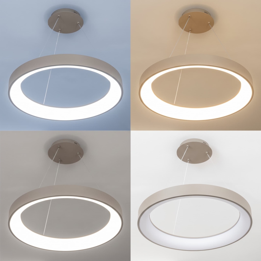 BRILAGI - LED Stmívatelný lustr na lanku FALCON II LED/99W/230V 3000-6500K pr. 60 cm béžová + dálkové ovládání