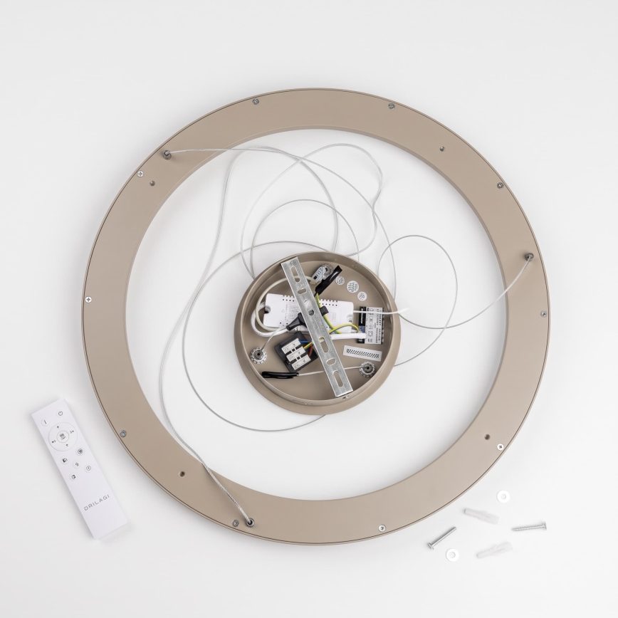 BRILAGI - LED Stmívatelný lustr na lanku FALCON SLIM LED/42W/230V 3000-6500K pr. 50 cm béžová + dálkové ovládání