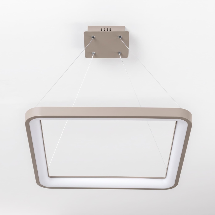 BRILAGI - LED Stmívatelný lustr na lanku FALCON SLIM LED/50W/230V 3000-6500K 50x50 cm béžová + dálkové ovládání