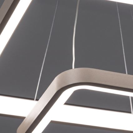 BRILAGI - LED Stmívatelný lustr na lanku FALCON SLIM LED/78W/230V 3000-6500K 50x50 cm béžová + dálkové ovládání