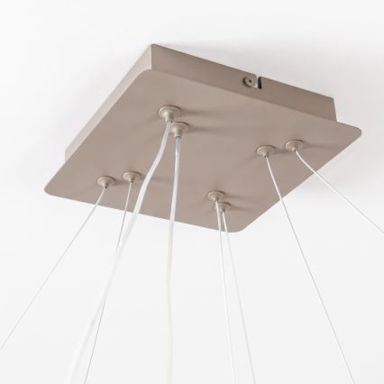 BRILAGI - LED Stmívatelný lustr na lanku FALCON SLIM LED/78W/230V 3000-6500K 50x50 cm béžová + dálkové ovládání