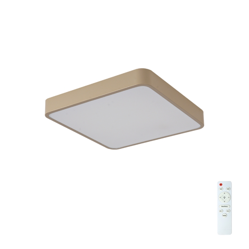 BRILAGI - LED Stmívatelné stropní svítidlo POOL SQUARE LED/48W/230V 3000-6000K 50x50 cm béžová + dálkové ovládání
