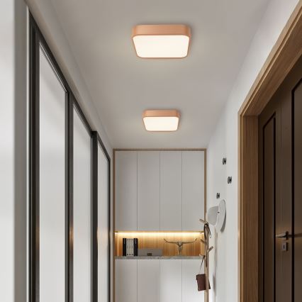 Brilagi - LED Stmívatelné stropní svítidlo POOL SQUARE LED/36W/230V 3000-6000K 40x40 cm bronzová + dálkové ovládání