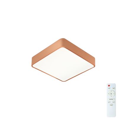 Brilagi - LED Stmívatelné stropní svítidlo POOL SQUARE LED/36W/230V 3000-6000K 40x40 cm bronzová + dálkové ovládání