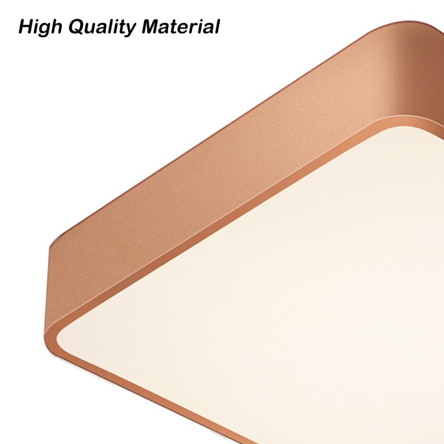 BRILAGI - LED Stmívatelné stropní svítidlo POOL SQUARE LED/48W/230V 3000-6000K 50x50 cm bronzová + dálkové ovládání