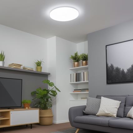 Brilagi - LED Stmívatelné stropní svítidlo SMART LED/24W/230V pr. 38 cm 3000-6000K Wi-Fi Tuya Beacon + dálkové ovládání