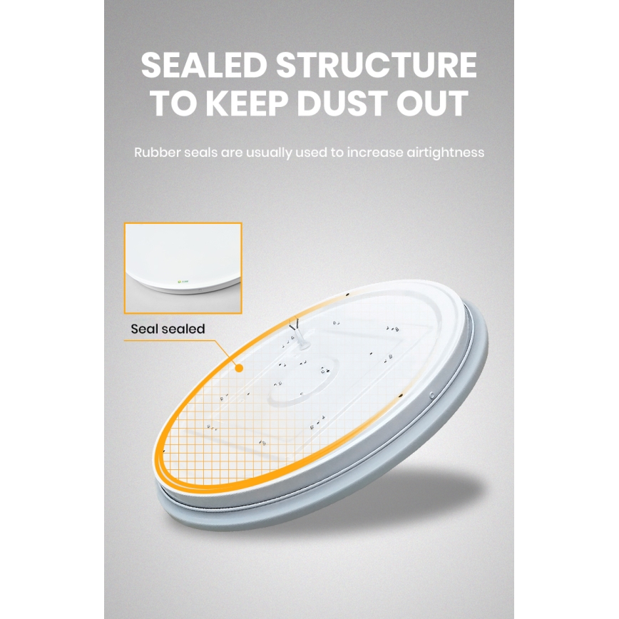 Brilagi - LED Stmívatelné stropní svítidlo SMART LED/24W/230V pr. 38 cm 3000-6000K Wi-Fi Tuya Beacon + dálkové ovládání