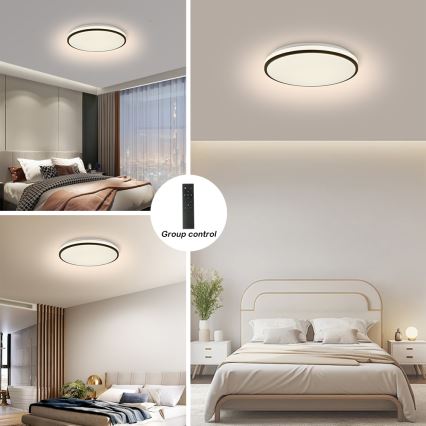 Brilagi - LED Stmívatelné stropní svítidlo SMART LED/24W/230V pr. 38 cm 3000-6000K Wi-Fi Tuya Beacon + dálkové ovládání