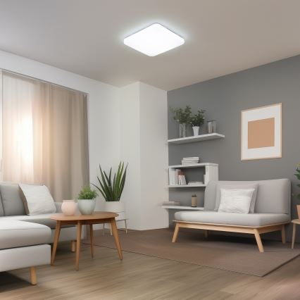 Brilagi - LED Stmívatelné stropní svítidlo SMART LED/36W/230V 53x53 cm 3000-6000K Wi-Fi Tuya Beacon + dálkové ovládání