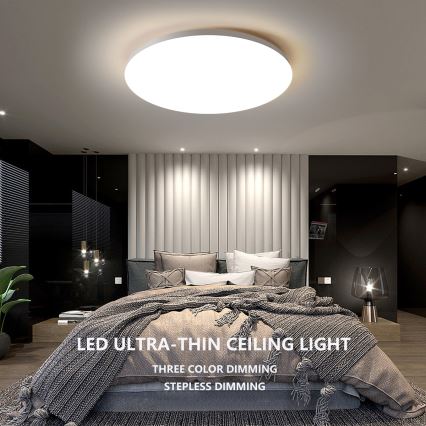 Brilagi - LED Stmívatelné stropní svítidlo SMART LED/36W/230V pr. 48 cm 3000-6000K Wi-Fi Tuya Beacon + dálkové ovládání