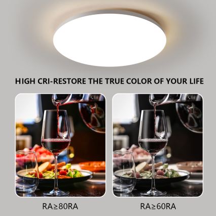 Brilagi - LED Stmívatelné stropní svítidlo SMART LED/36W/230V pr. 48 cm 3000-6000K Wi-Fi Tuya Beacon + dálkové ovládání