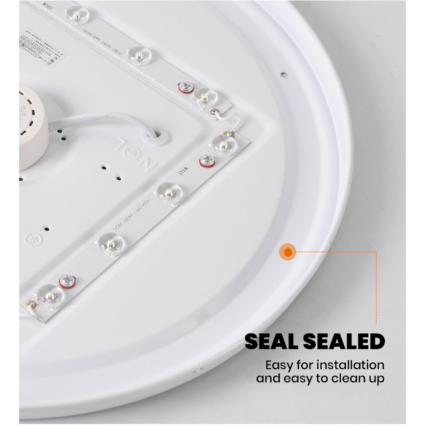 Brilagi - LED Stmívatelné stropní svítidlo SMART LED/36W/230V pr. 48 cm 3000-6000K Wi-Fi Tuya Beacon + dálkové ovládání