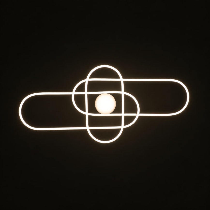 BRILAGI - LED Stmívatelné stropní svítidlo APOLLO LED/58W/230V 3000-6500K 43,2x101,2 cm černá + dálkové ovládání