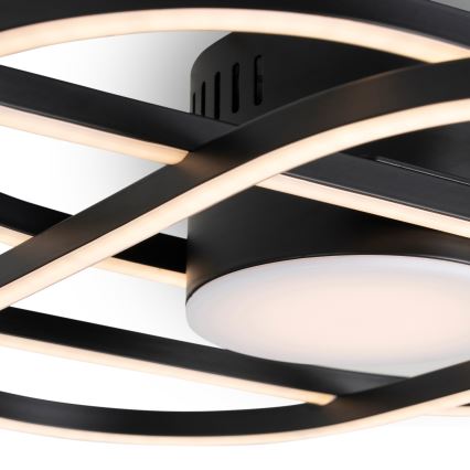 BRILAGI - LED Stmívatelné stropní svítidlo APOLLO LED/58W/230V 3000-6500K 43,2x101,2 cm černá + dálkové ovládání