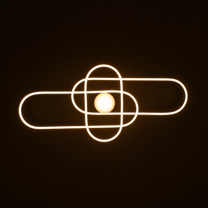 BRILAGI - LED Stmívatelné stropní svítidlo APOLLO LED/58W/230V 3000-6500K 43,2x101,2 cm matný chrom + dálkové ovládání
