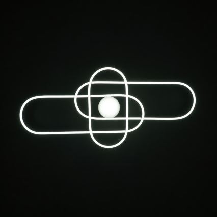 BRILAGI - LED Stmívatelné stropní svítidlo APOLLO LED/58W/230V 3000-6500K 43,2x101,2 cm matný chrom + dálkové ovládání