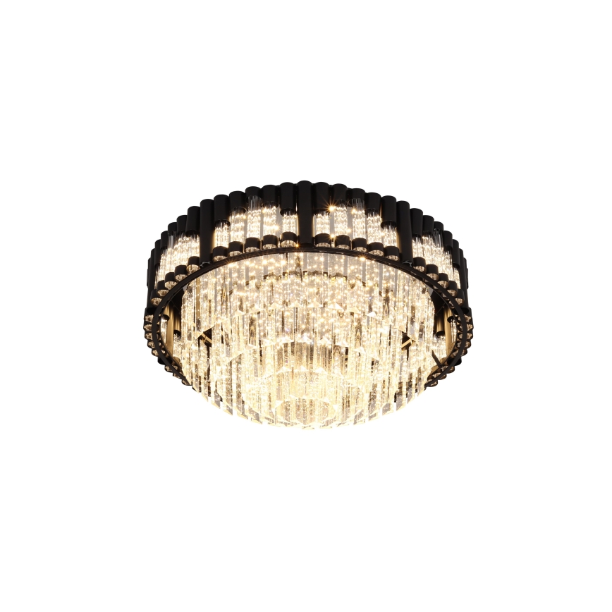 Brilagi - LED Stmívatelné stropní svítidlo CROWN LED/41W/230V 3000-6000K pr. 48 cm černá + dálkové ovládání