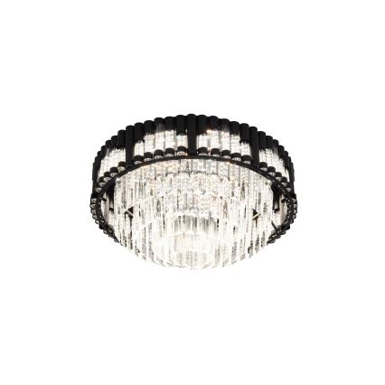 Brilagi - LED Stmívatelné stropní svítidlo CROWN LED/41W/230V 3000-6000K pr. 48 cm černá + dálkové ovládání