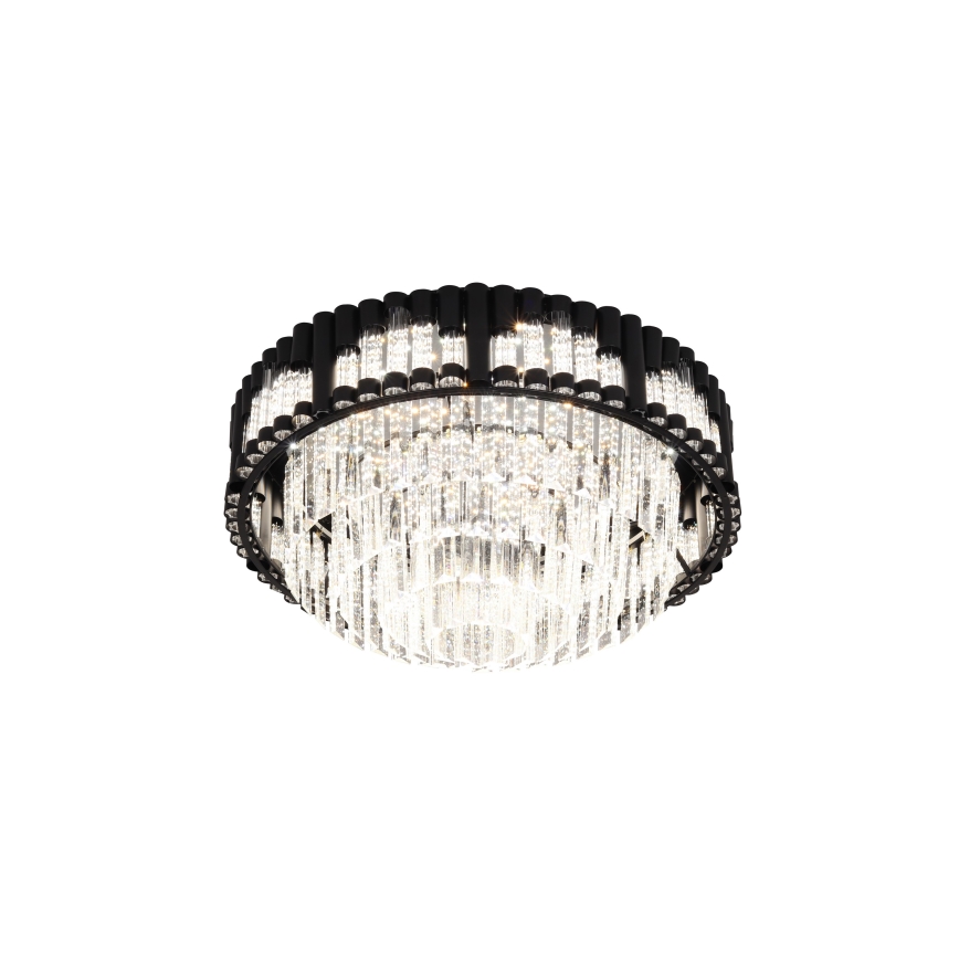 Brilagi - LED Stmívatelné stropní svítidlo CROWN LED/41W/230V 3000-6000K pr. 48 cm černá + dálkové ovládání