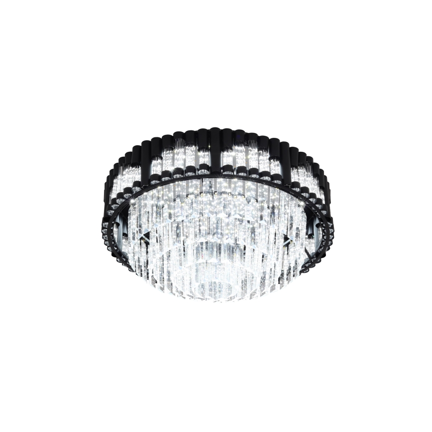 Brilagi - LED Stmívatelné stropní svítidlo CROWN LED/41W/230V 3000-6000K pr. 48 cm černá + dálkové ovládání