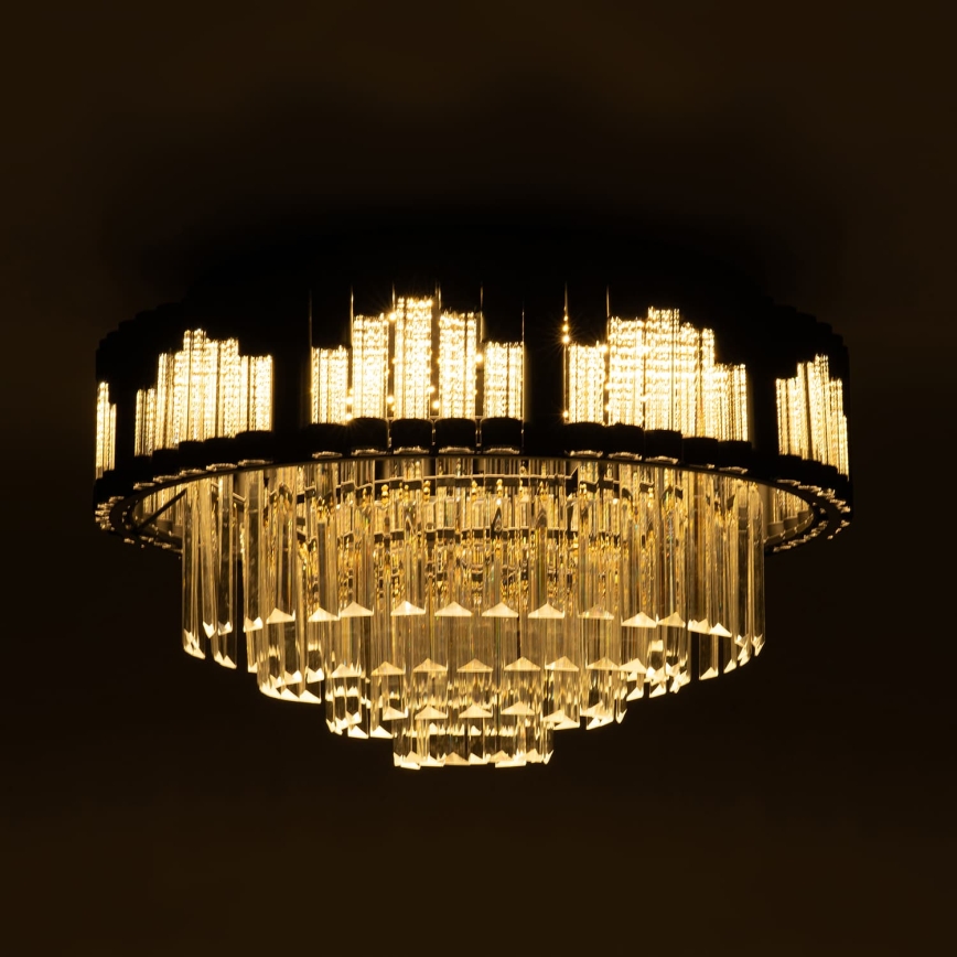 BRILAGI - LED Stmívatelné stropní svítidlo CROWN LED/41W/230V 3000-6000K pr. 48 cm černá + dálkové ovládání