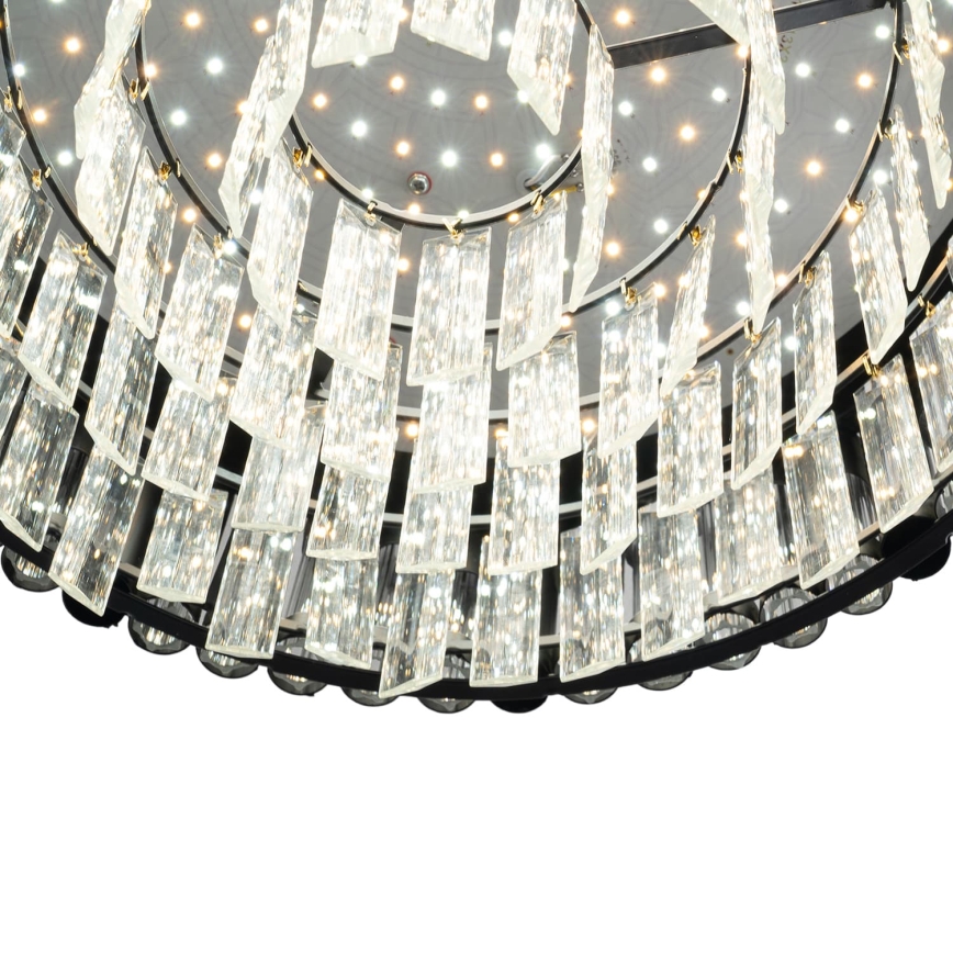 BRILAGI - LED Stmívatelné stropní svítidlo CROWN LED/41W/230V 3000-6000K pr. 48 cm černá + dálkové ovládání