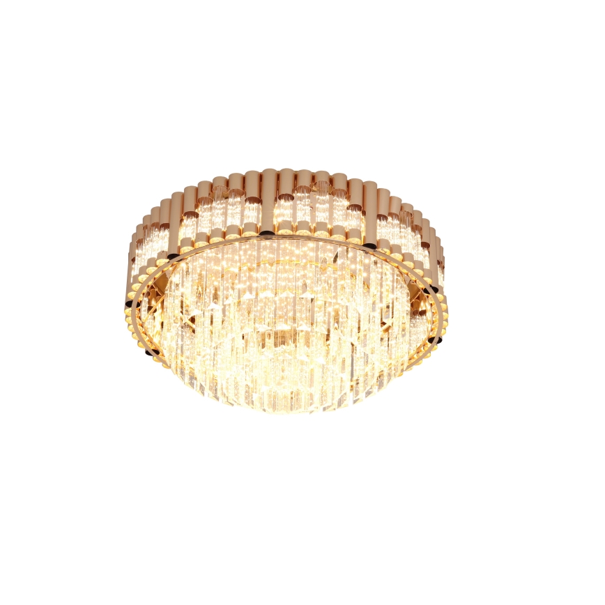 Brilagi - LED Stmívatelné stropní svítidlo CROWN LED/41W/230V 3000-6000K pr. 48 cm zlatá + dálkové ovládání
