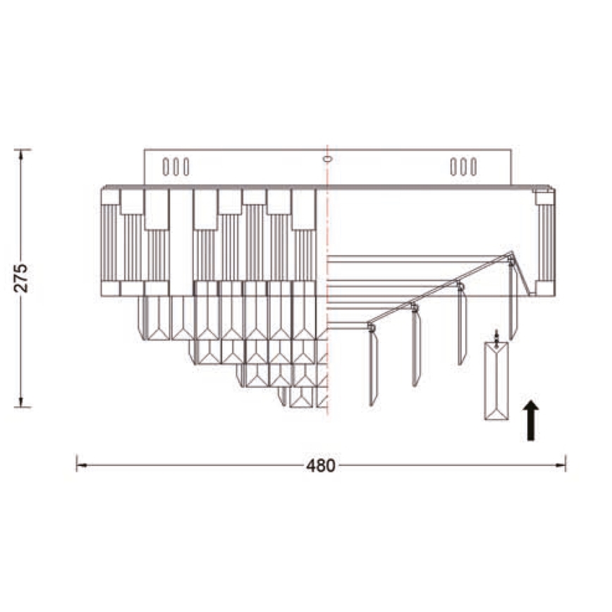 Brilagi - LED Stmívatelné stropní svítidlo CROWN LED/41W/230V 3000-6000K pr. 48 cm zlatá + dálkové ovládání