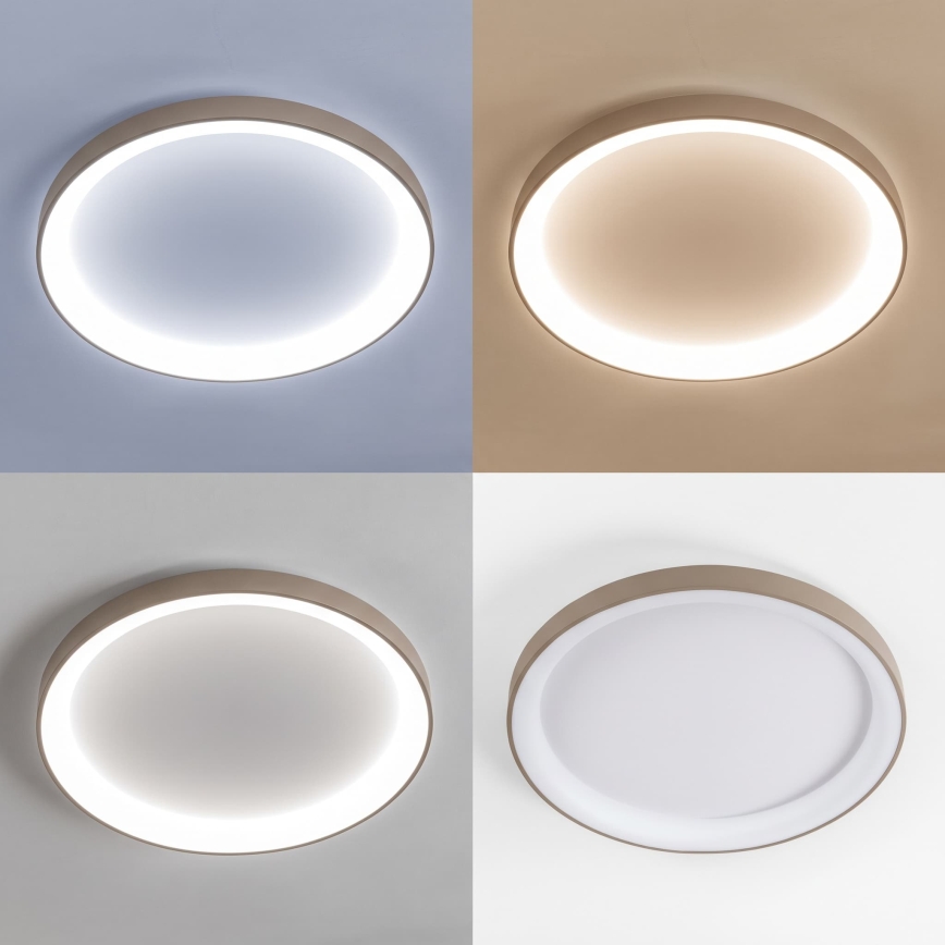 BRILAGI - LED Stmívatelné stropní svítidlo FALCON II LED/108W/230V 3000-6500K pr. 80 cm bílá/béžová + dálkové ovládání