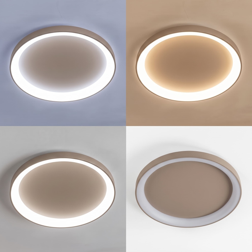 BRILAGI - LED Stmívatelné stropní svítidlo FALCON II LED/108W/230V 3000-6500K pr. 80 cm béžová + dálkové ovládání