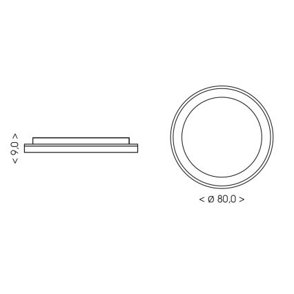 BRILAGI - LED Stmívatelné stropní svítidlo FALCON II LED/108W/230V 3000-6500K pr. 80 cm béžová + dálkové ovládání