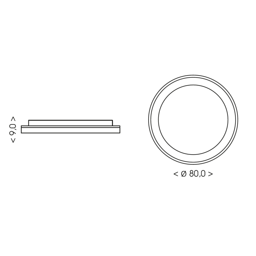BRILAGI - LED Stmívatelné stropní svítidlo FALCON II LED/108W/230V 3000-6500K pr. 80 cm béžová + dálkové ovládání