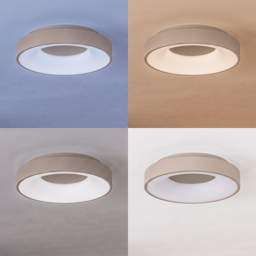 BRILAGI - LED Stmívatelné stropní svítidlo FALCON II LED/67W/230V 3000-6500K pr. 40 cm béžová + dálkové ovládání