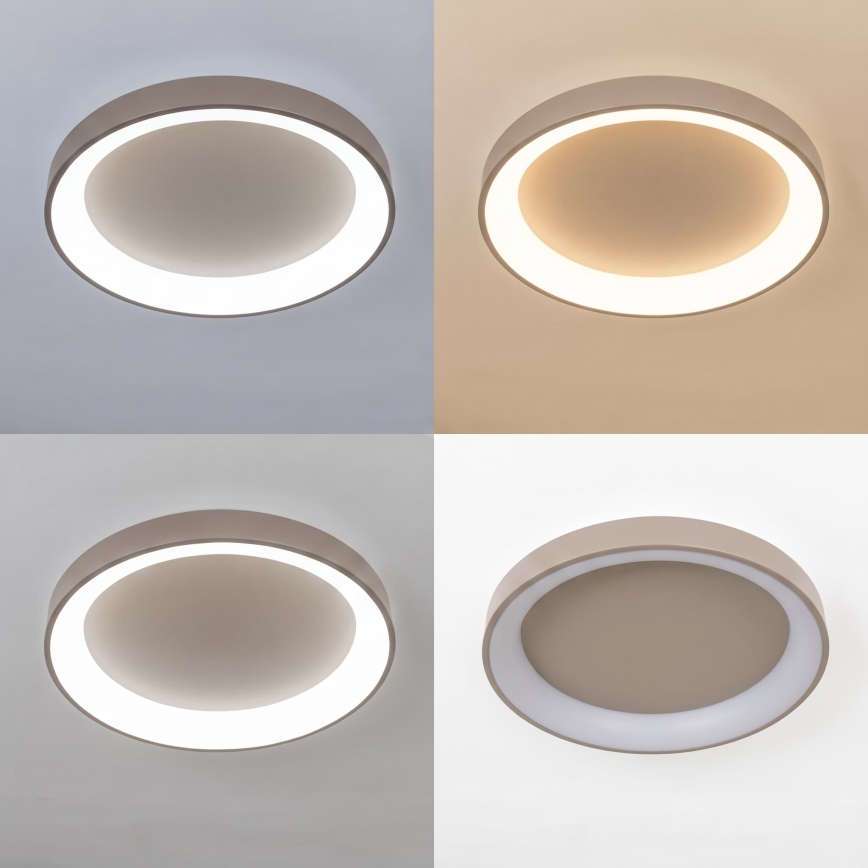 BRILAGI - LED Stmívatelné stropní svítidlo FALCON II LED/99W/230V 3000-6500K pr. 60 cm béžová + dálkové ovládání