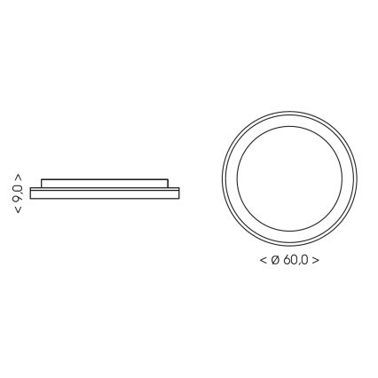 BRILAGI - LED Stmívatelné stropní svítidlo FALCON II LED/99W/230V 3000-6500K pr. 60 cm béžová + dálkové ovládání