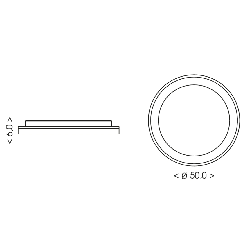 BRILAGI - LED Stmívatelné stropní svítidlo FALCON SLIM LED/42W/230V 3000-6500K pr. 50 cm béžová + dálkové ovládání