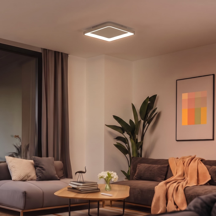 BRILAGI - LED Stmívatelné stropní svítidlo FALCON SLIM LED/50W/230V 3000-6500K 50x50 cm béžová + dálkové ovládání