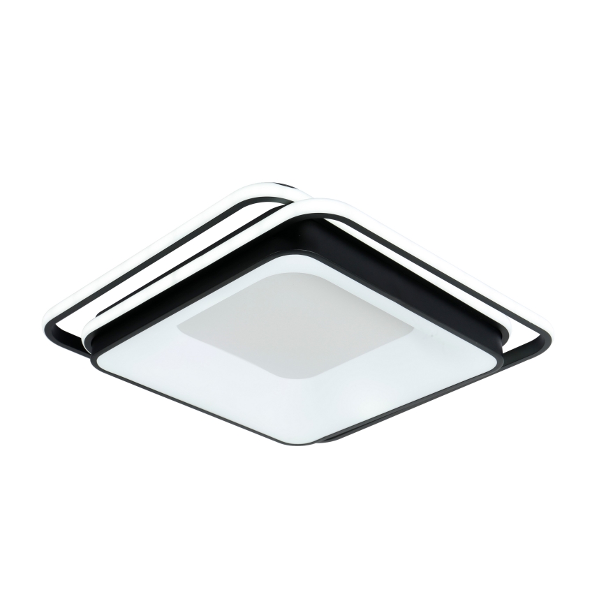 Brilagi - LED Stmívatelné stropní svítidlo FLARE LED/102W/230V 3000-6000K 50x50 cm černá + dálkové ovládání