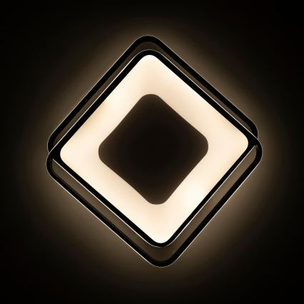 BRILAGI - LED Stmívatelné stropní svítidlo FLARE LED/102W/230V 3000-6000K 50x50 cm černá + dálkové ovládání