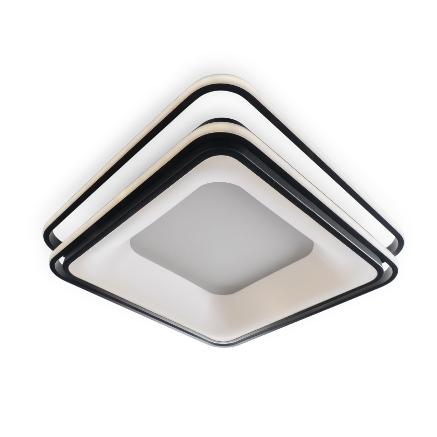 BRILAGI - LED Stmívatelné stropní svítidlo FLARE LED/102W/230V 3000-6000K 50x50 cm černá + dálkové ovládání