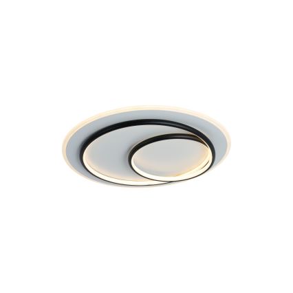 Brilagi - LED Stmívatelné stropní svítidlo FLARE LED/70W/230V 3000-6000K pr. 50 cm bílá/černá + dálkové ovládání