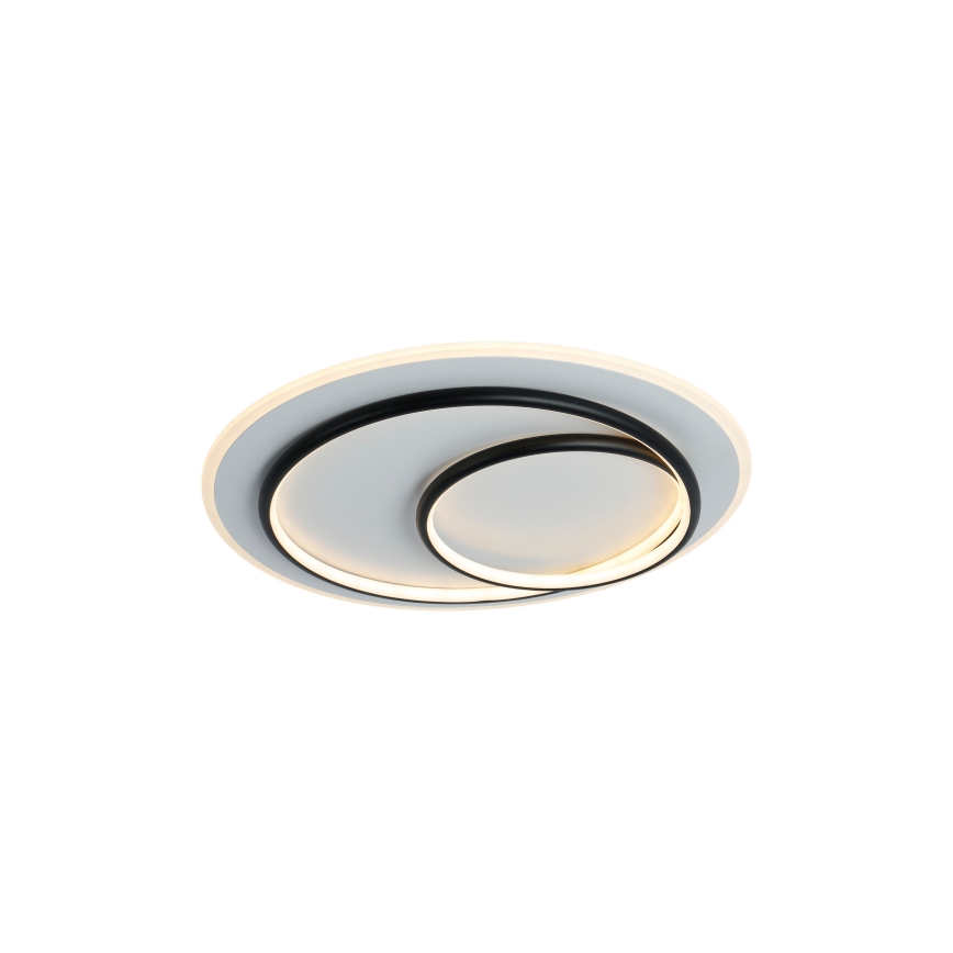 Brilagi - LED Stmívatelné stropní svítidlo FLARE LED/70W/230V 3000-6000K pr. 50 cm bílá/černá + dálkové ovládání