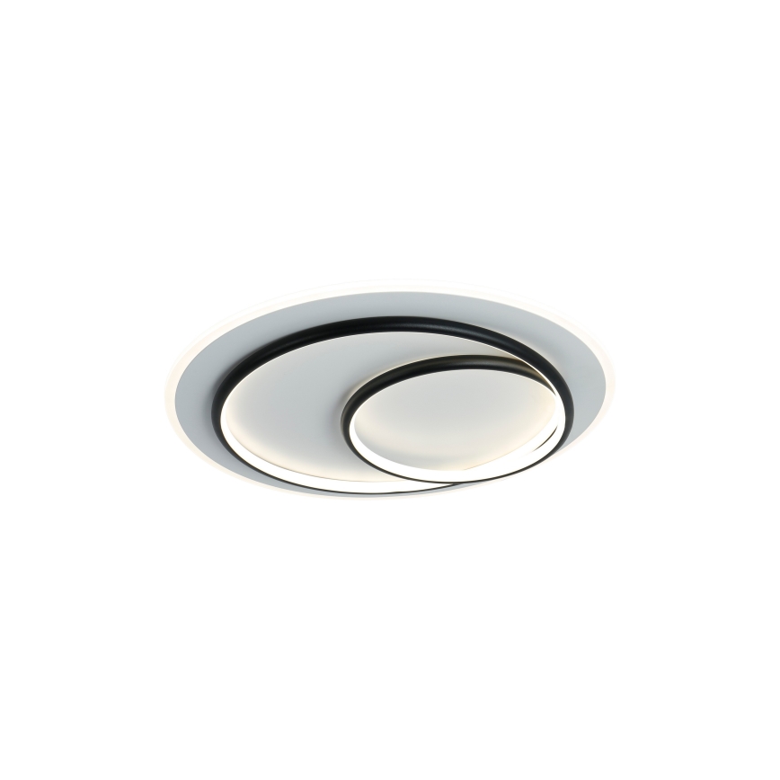 Brilagi - LED Stmívatelné stropní svítidlo FLARE LED/70W/230V 3000-6000K pr. 50 cm bílá/černá + dálkové ovládání