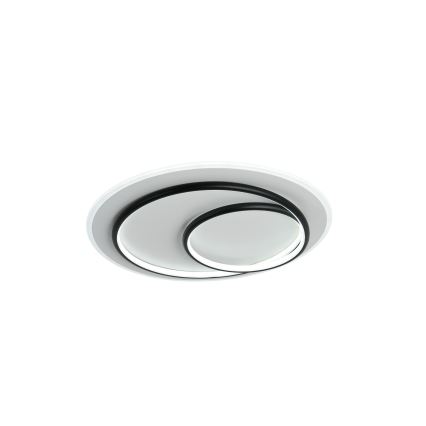 Brilagi - LED Stmívatelné stropní svítidlo FLARE LED/70W/230V 3000-6000K pr. 50 cm bílá/černá + dálkové ovládání