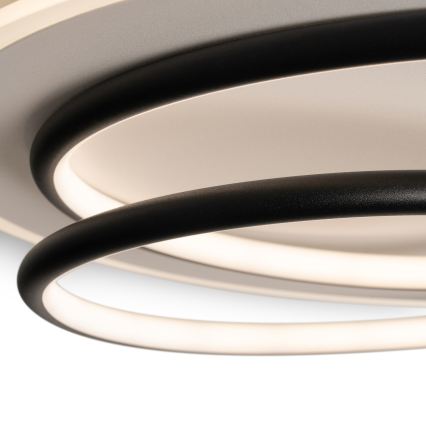 BRILAGI - LED Stmívatelné stropní svítidlo FLARE LED/70W/230V 3000-6000K pr. 50 cm bílá/černá + dálkové ovládání