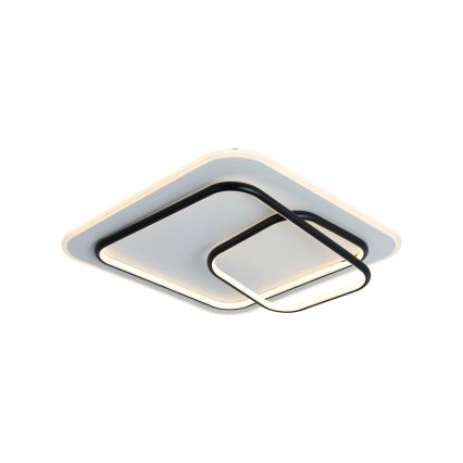 Brilagi - LED Stmívatelné stropní svítidlo FLARE LED/81W/230V 3000-6000K 50x50 cm bílá/černá + dálkové ovládání