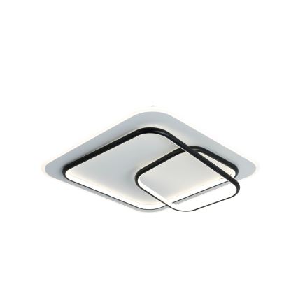 Brilagi - LED Stmívatelné stropní svítidlo FLARE LED/81W/230V 3000-6000K 50x50 cm bílá/černá + dálkové ovládání