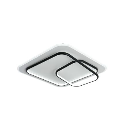Brilagi - LED Stmívatelné stropní svítidlo FLARE LED/81W/230V 3000-6000K 50x50 cm bílá/černá + dálkové ovládání