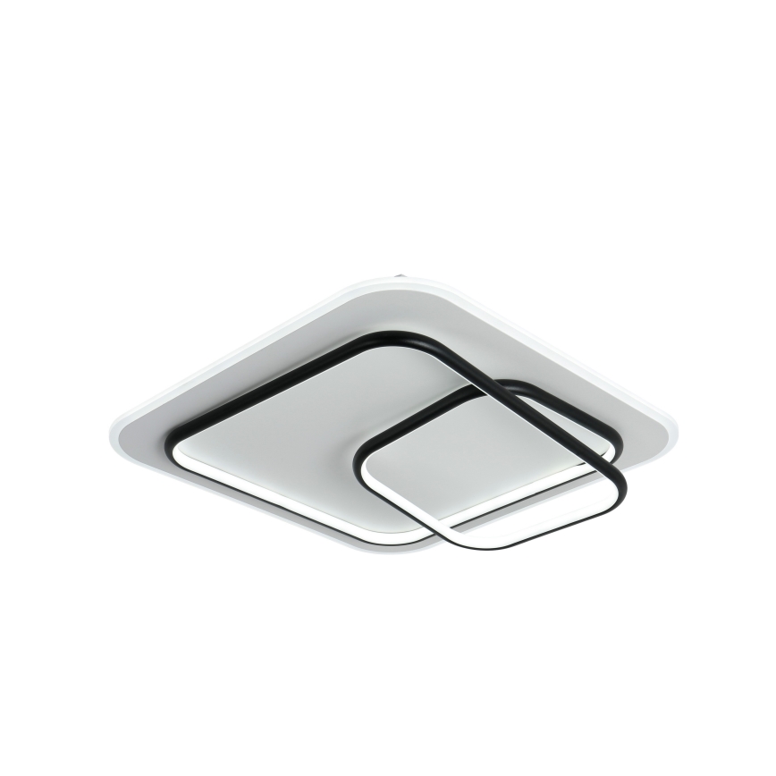Brilagi - LED Stmívatelné stropní svítidlo FLARE LED/81W/230V 3000-6000K 50x50 cm bílá/černá + dálkové ovládání