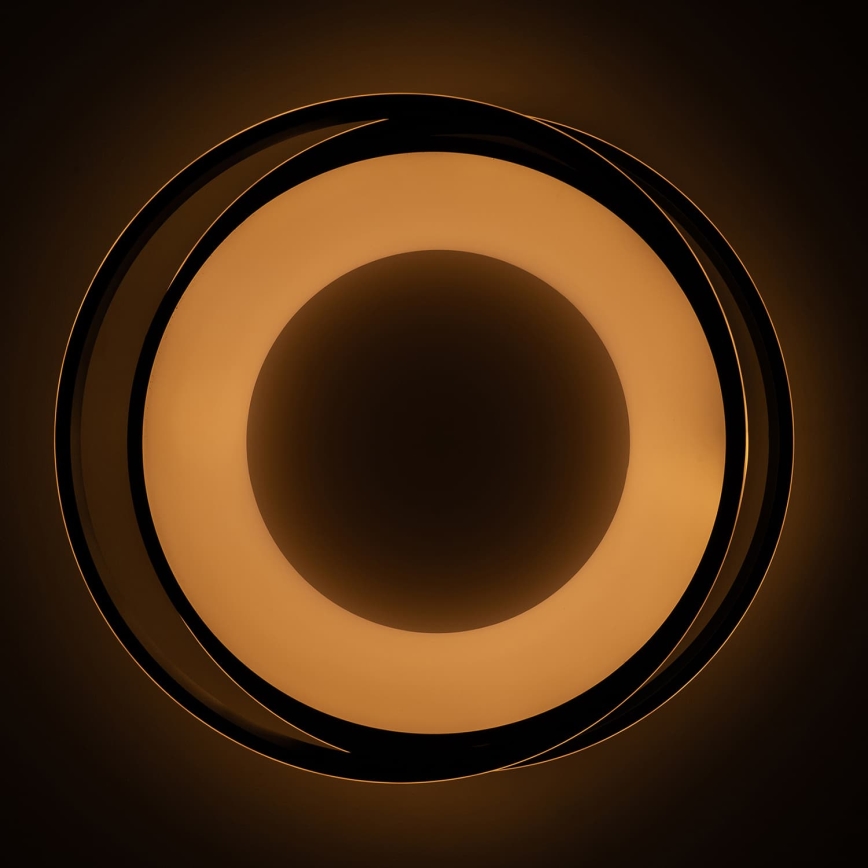BRILAGI - LED Stmívatelné stropní svítidlo FLARE LED/84W/230V 3000-6000K 47x51 cm černá + dálkové ovládání